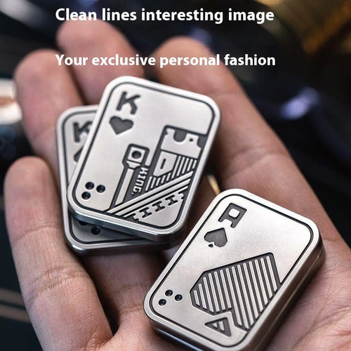 Metal Slider Stress Relief Toy - EDC Magnetic Spinning Top for Adults, Portable Decompression Gift
